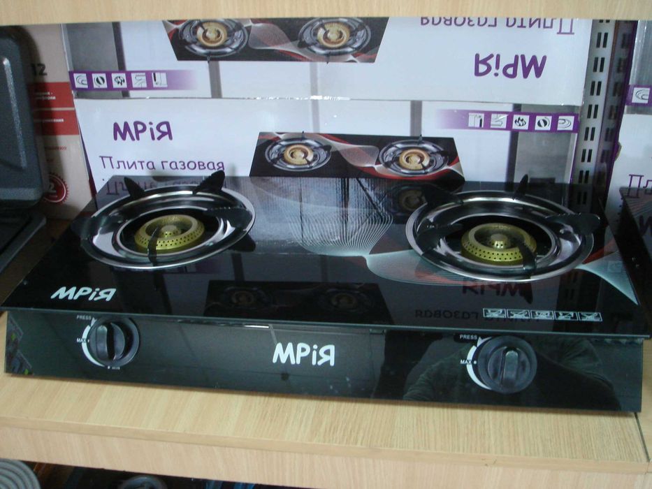 Газовая плита 1- 2- 3-х камфорная,  пьезоподжиг