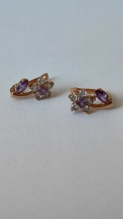 золоті сережки 585-ої проби