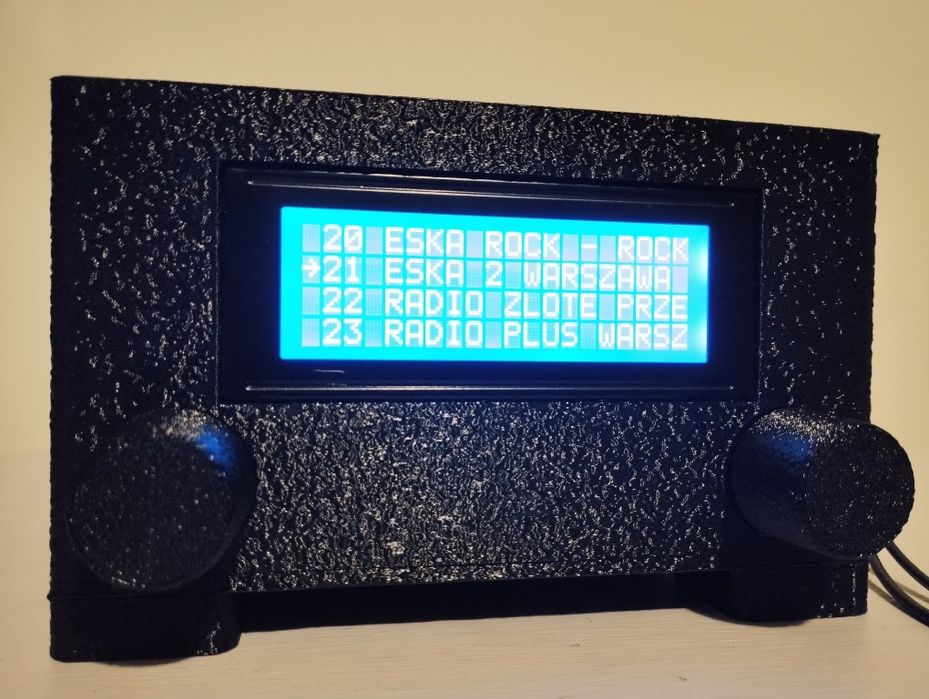 Radio internetowe YoRadio LCD 2004 AUX