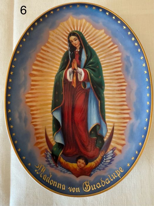 Вінтажні колекційні настінні панно репродукція картин на фарфорі .