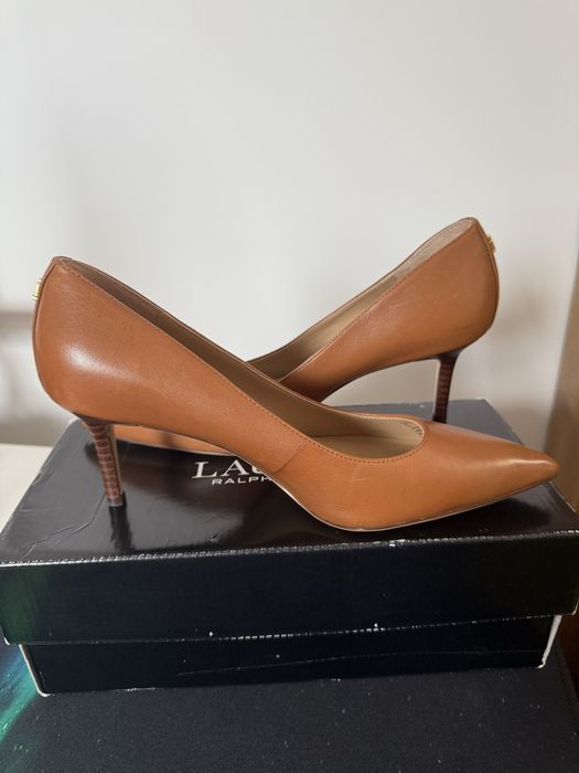 Nowe szpilki skórzane marki Ralph Lauren w rozm.37 - 100% oryginał