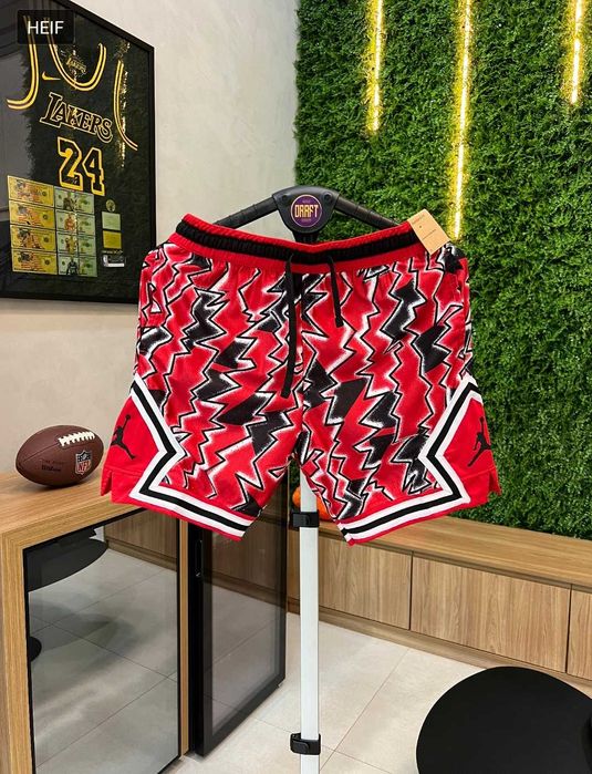 Calções Basketball Desportivos NBA Jordan Alta Qualidade