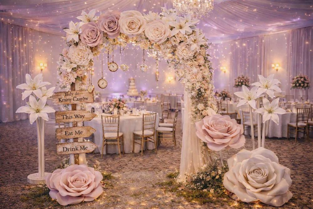 Spektakularne dekoracje wielkoskalowe na wesela i eventy