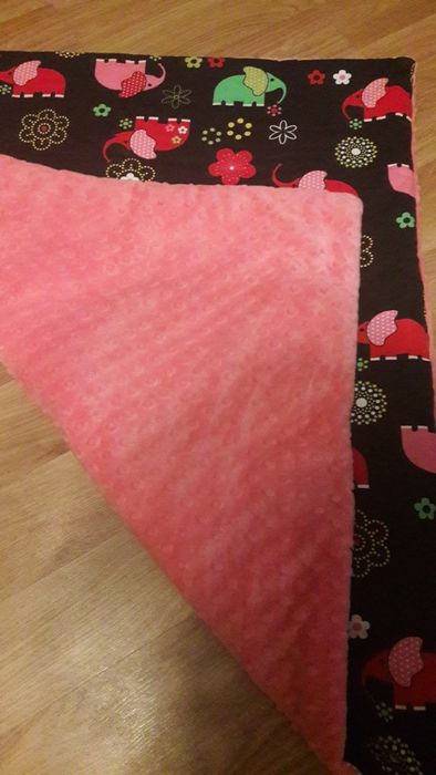 Kocyk minky-bawełna 68x78