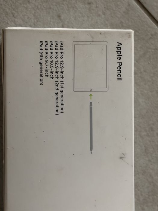Apple pencil bialy