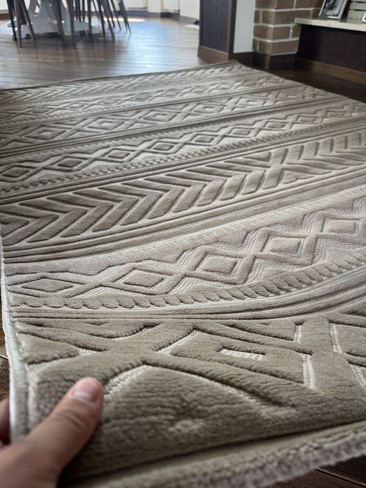 Ковер скандинавський коричневий прямокутний килим