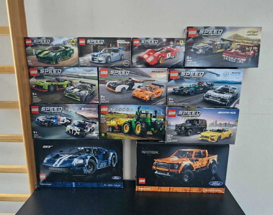 Lego Speed Champions Technic, kolekcja i na sztuki, stan idealny, 24