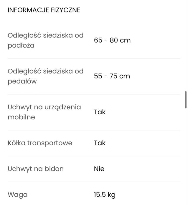 Rower stacjonarny Zipro One S Gold magnetyczny