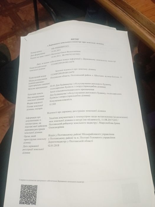 Продам земельну ділянку