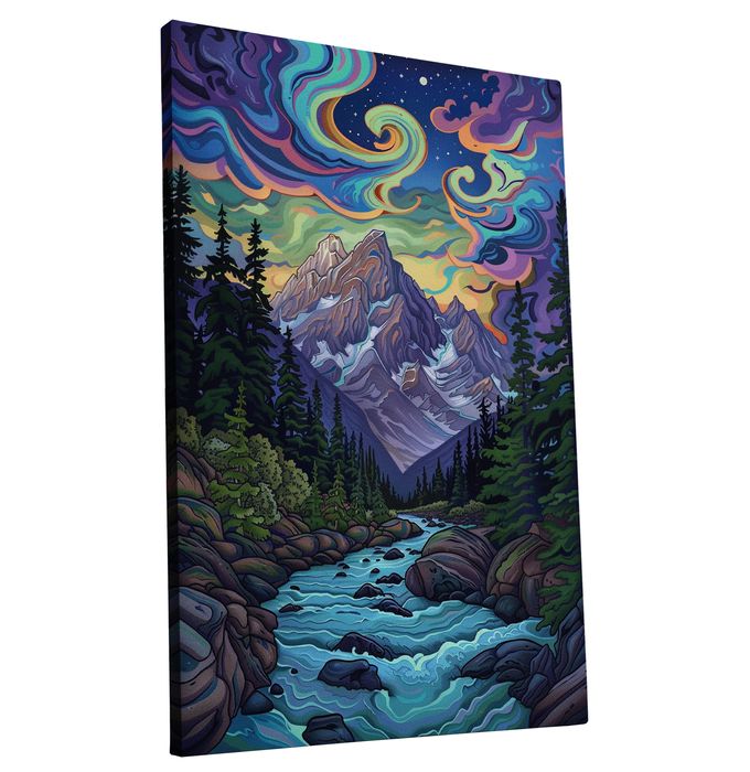 Obraz na płótnie: Malowniczy Górski Krajobraz 50x70 cm