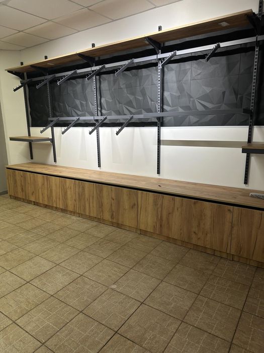 Стелажі стійки полиці гачки перфорація вішаки