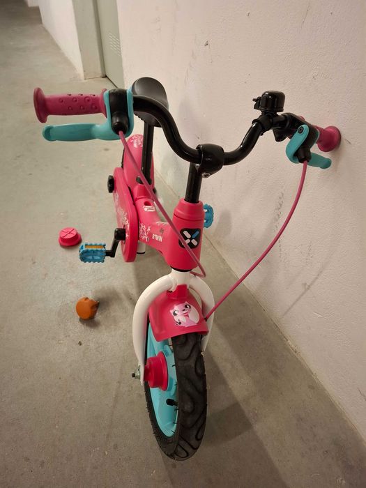 BTWIN Woony Bicicleta Evolutiva 2 em 1 Criança, 2 a 5 Anos, Rosa (pedais removíveis) + capacete S