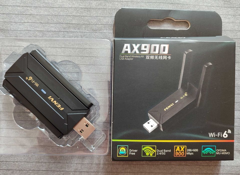 Дводіапазонний адаптер USB WIFI Bluetooth AX900