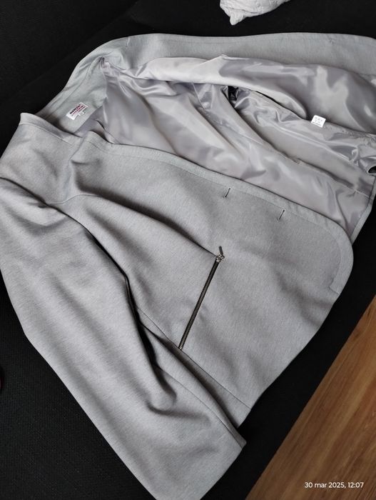 Marynarka żakiet kolor szary rozmiar 50