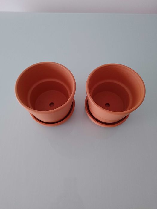 Conjunto 2 vasos terracota IKEA Brunbär
