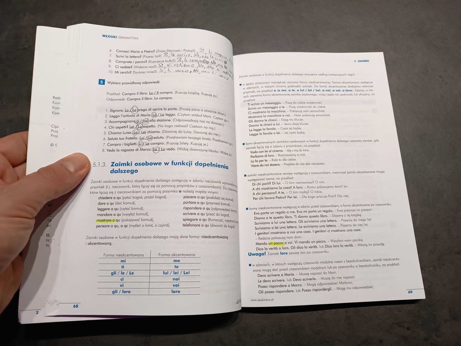 Włoski gramatyka repetytorium z ćwiczeniami