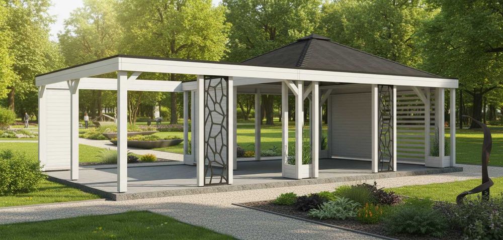 Altana Altanka Drewniana Pergola Altana Ogrodowa Altana Nowoczesna