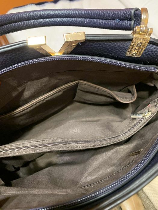 Torebka typu kuferek - złote zdobienie model V