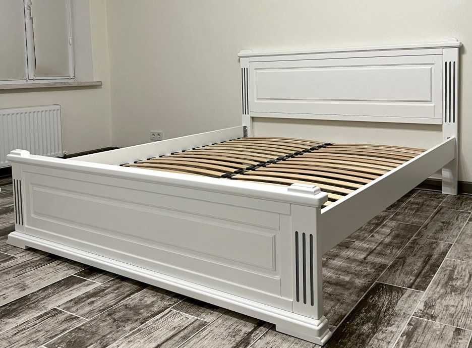 Дерев'яне ліжко Айрін (160*200) з масиву вільхи, від виробника.