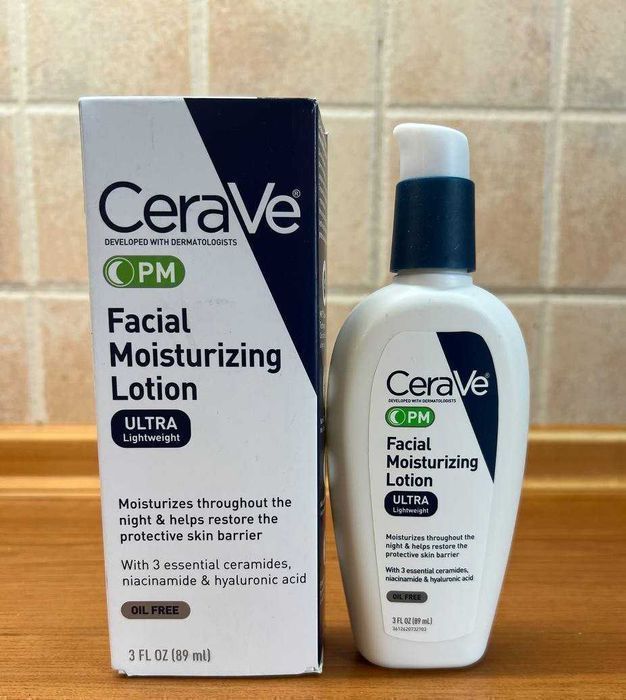 Нічний крем-лосьйон для обличчя CeraVe Facial Moisturizing Lotion PM (ніч), 89 мл оригінал