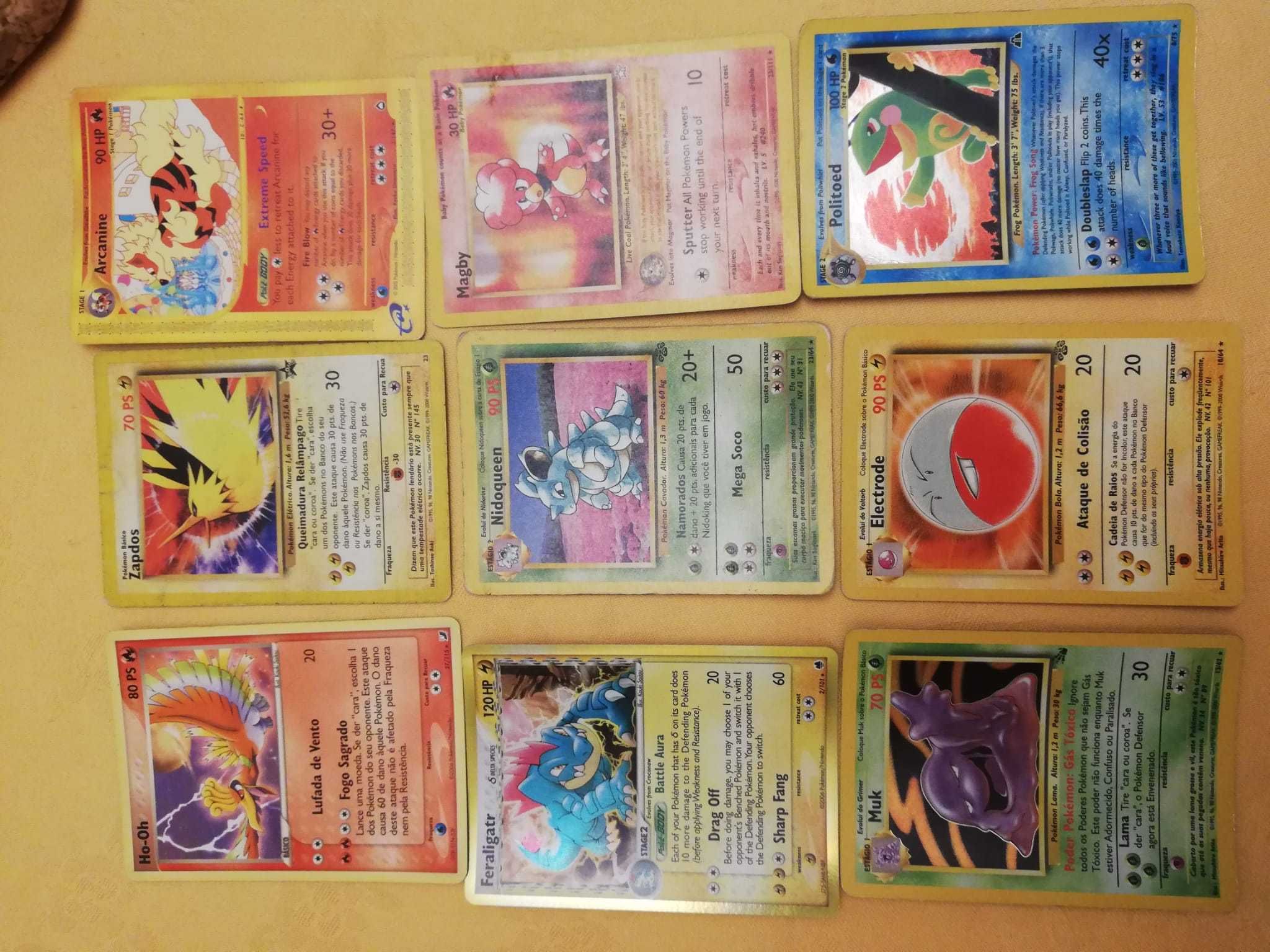 Cartas Pokémon - Tipo Fogo (12 Cartas) Leiria, Pousos, Barreira E Cortes •  OLX Portugal