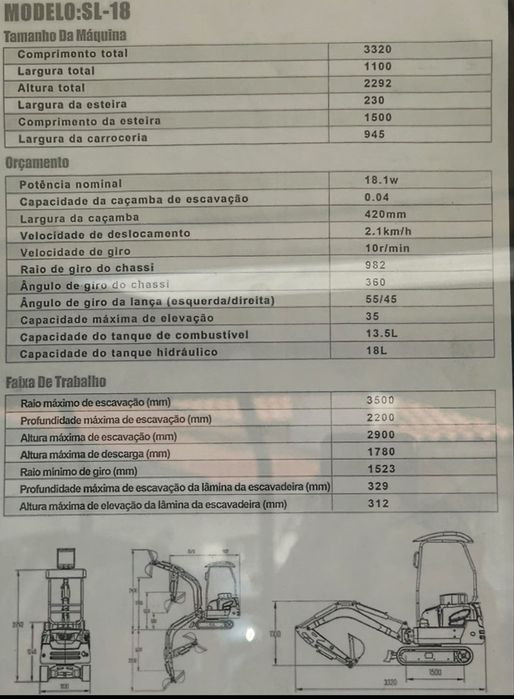Mini Giratoria 1.8 t , kubota 3 cilindros