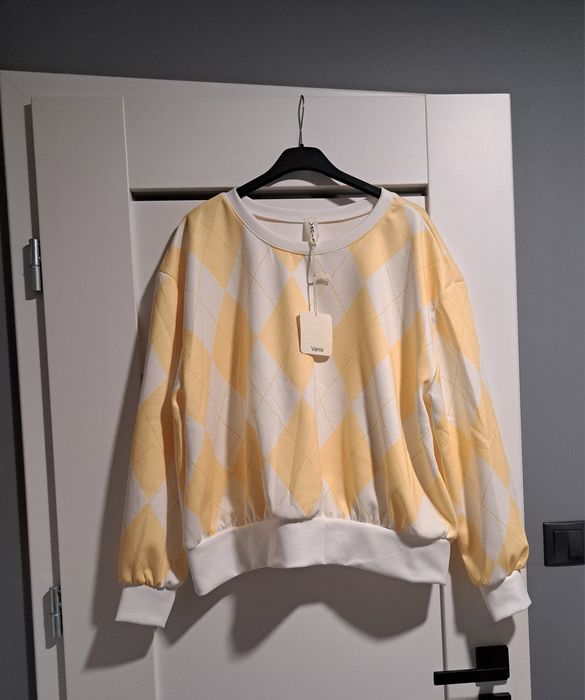 Bluza materiał masełko w romby Vanis
