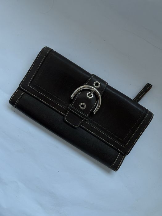 Вінтажний шкіряний гаманець Coach