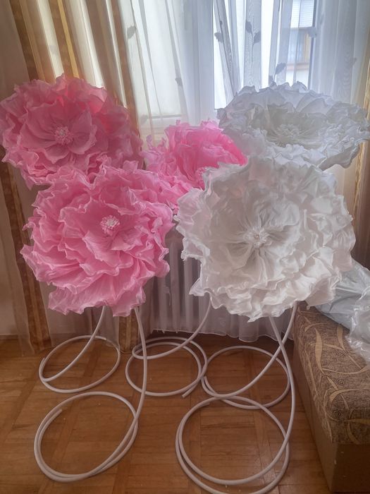 Kwiaty giga xxl dekoracja slubna