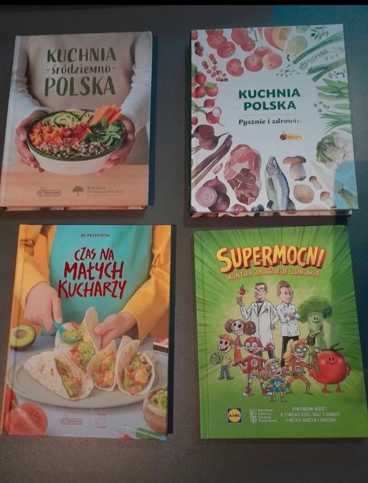 4 książki z przepisami dla dzieci i dorosłych
Nowe.