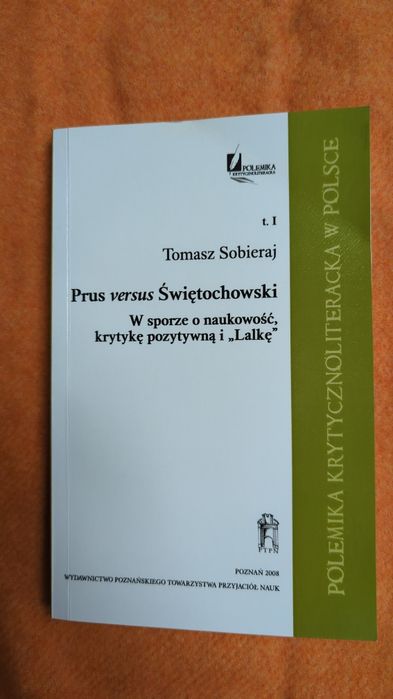 Prus versus Świętochowski w sporze o naukowość, krytykę pozytywną