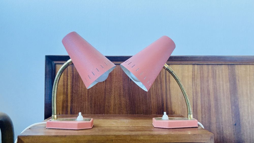 Conjunto de 2 candeeiros anos 70