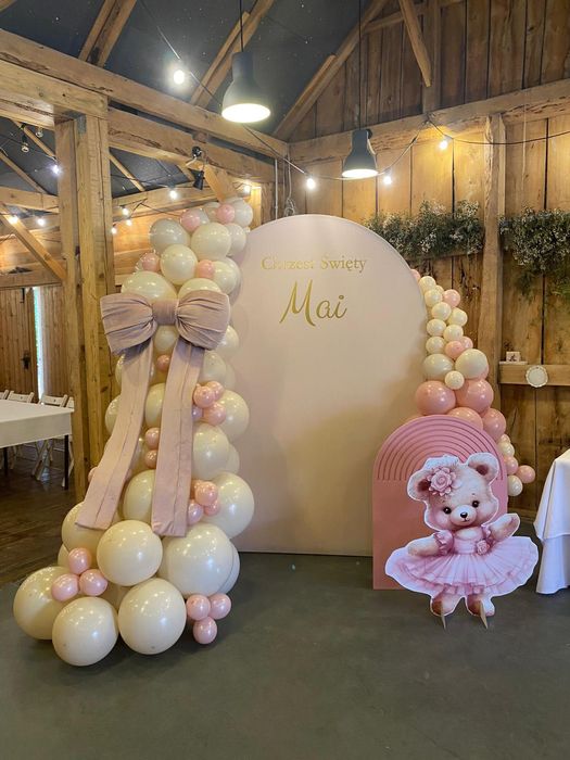 Dekoracje ścianki balonowe