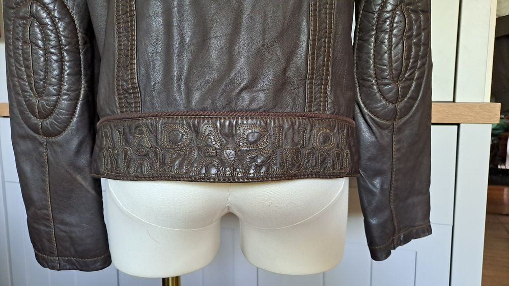 Napapijri kurtka skórzana roz M