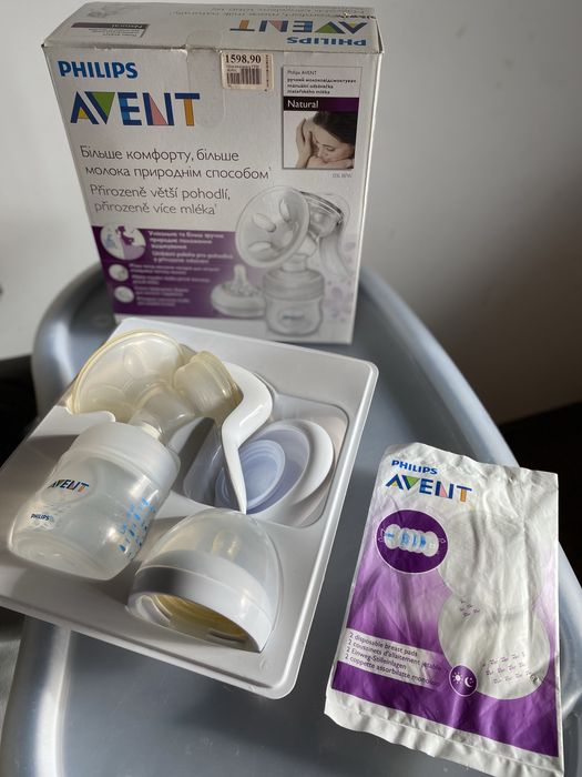 Молоковідсмоктувач ручний Philips Avent, контейнери для молока