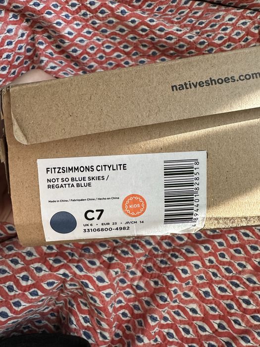 Дитячі демісизонні/зимові чоботи Native 23 c7 14см