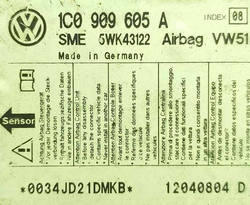 Centralina Airbag | SEAT | LEON (1M1) [11.1999 - 06.2006]