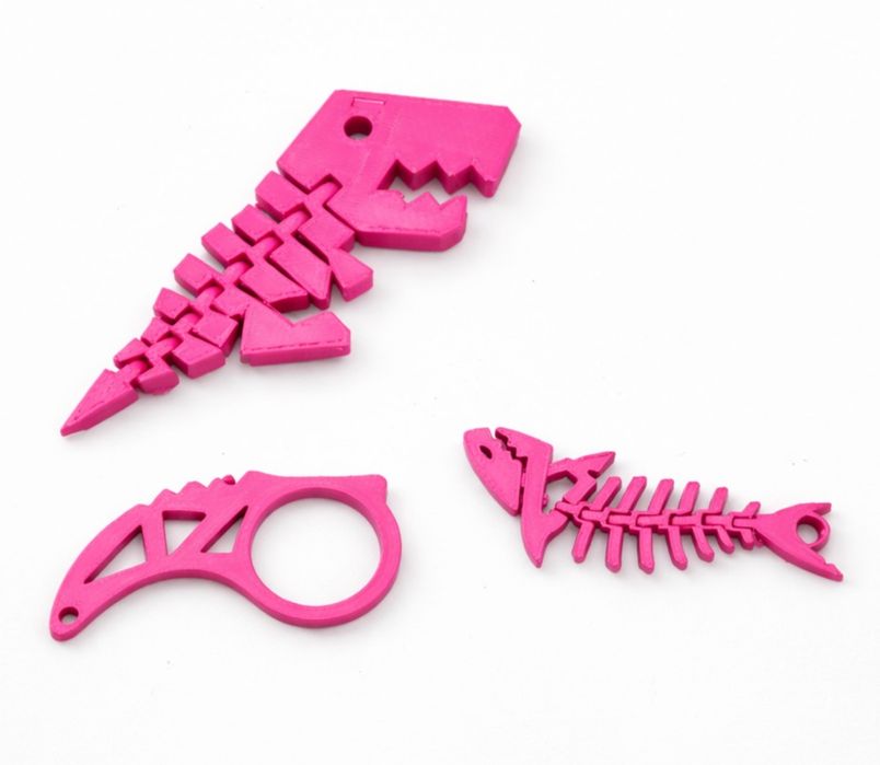 Fioletowe Flex combo (rekinek, keyrambit i dinuś) +gratisy