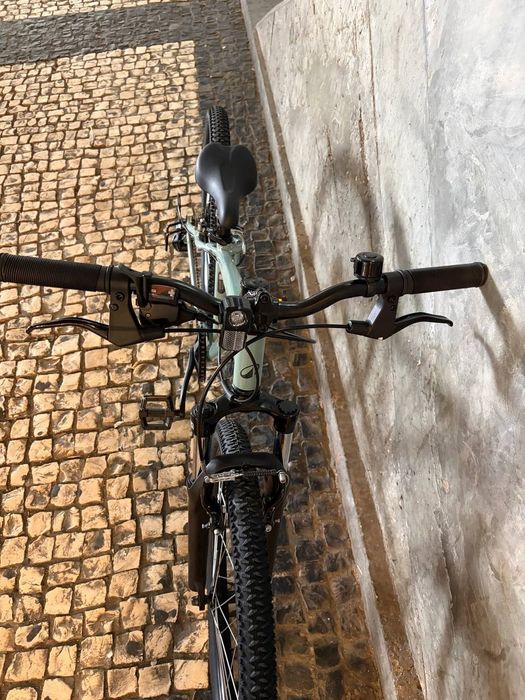 Bicicleta Rockrider BTT Criança EXPL 500 9-12 anos Verde Nova