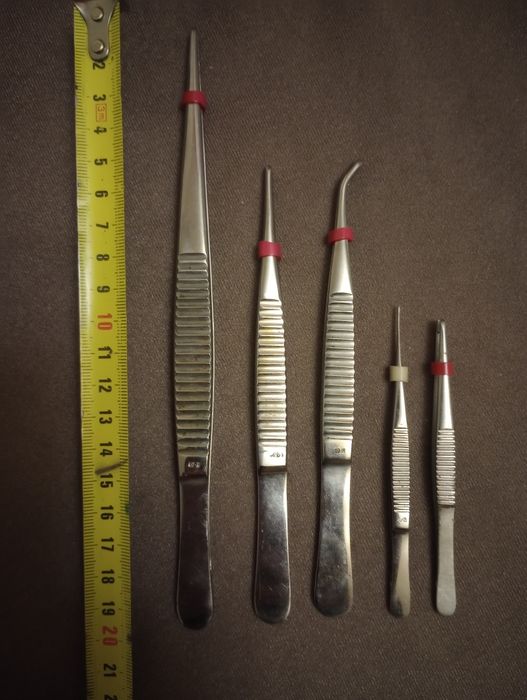 Пинцеты. Набор. Б/у.