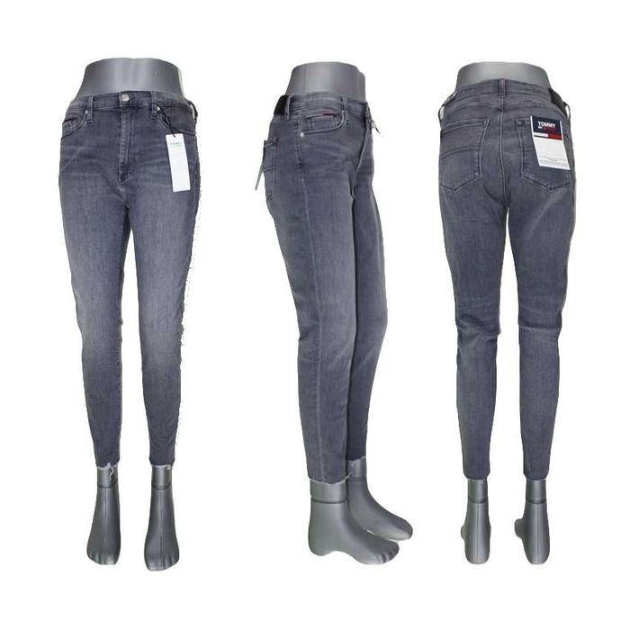 Jeansy Tommy Jeans Sylvia High Rise Skinny szare Hilfiger nowe W31/L30
