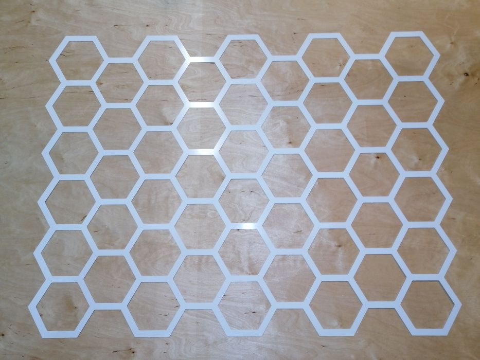 Трафарет для стен из пластика шестигранник трафарет многоразовый сота