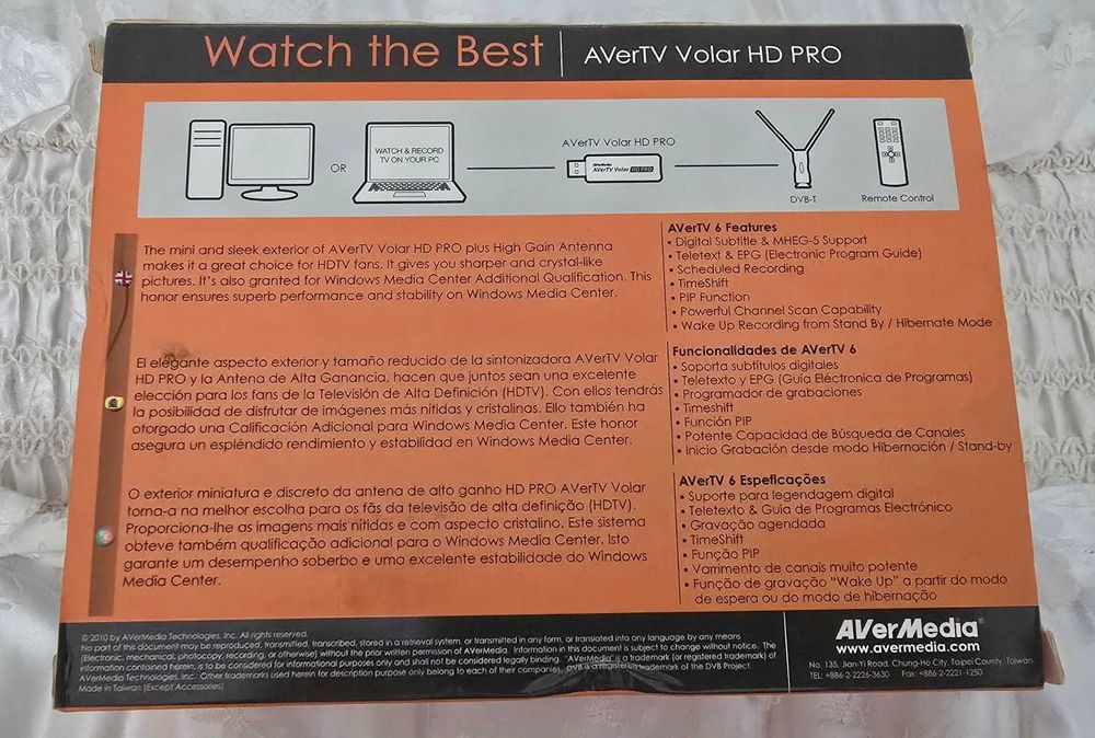 AVerMedia AverTV Volar HD PRO pen USB - DVB-T