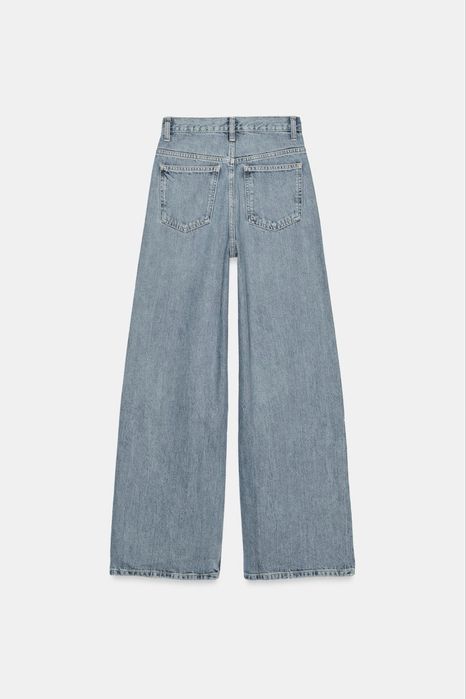 Джинси zara wide leg на запах