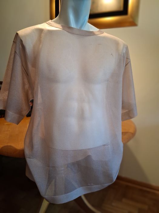 ZARA - bluzka, transparentną, połyskująca