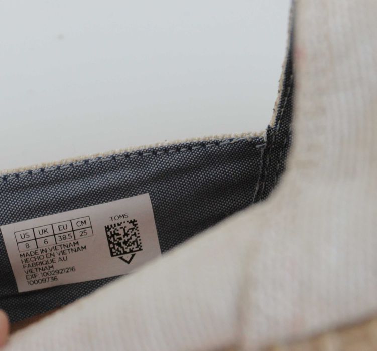 TOMS espadryle, platforma nieużywane bez wad 38,5