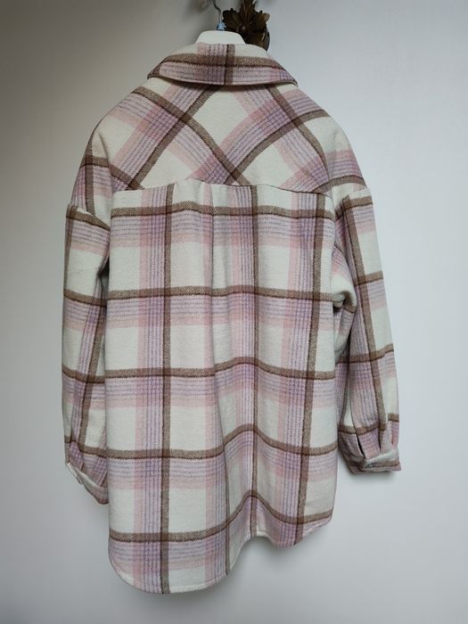 Kurtka oversize w kratkę Sinsay