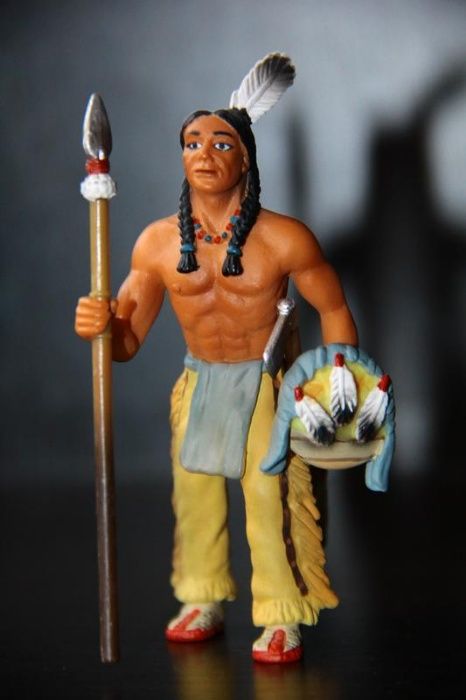 индейцы ковбои SCHLEICH, PAPO, BULLYLAND 90-100мм