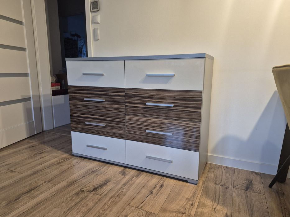 Komoda fronty połysk 120x92x43cm