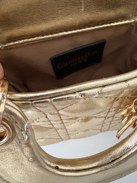 torebka lady dior mini złota